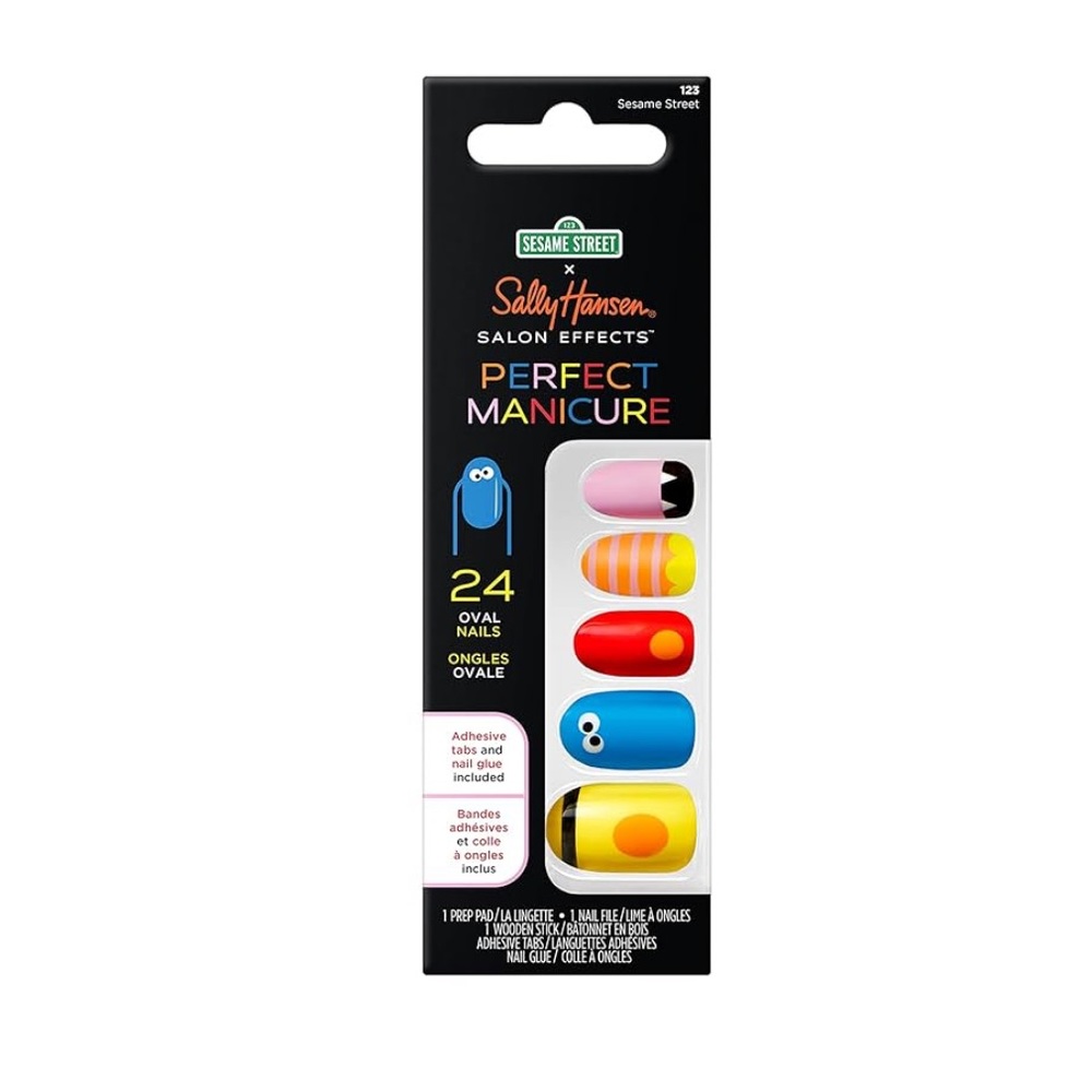 New in box Sally Hansen x Sesame Street perfect manicure salon effects nails